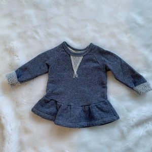 CHILDHOODS CLOTHING PEPLUM CREW - INDIGO